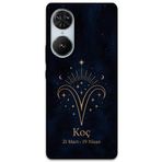 Gramaphone Reeder S19 Max Pro S Edge ile Uyumlu Koç Burcu Desenli Telefon Kılıfı + Ekran Koruyucu - 5768