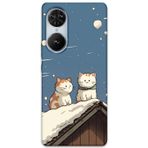 Gramaphone Reeder S19 Max Pro S Edge Uyumlu Kedi Desenli Telefon Kılıfı + Ekran Koruyucu - 5780