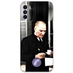 Gramaphone Reeder S19 Max Pro S ile Uyumlu Atatürk Desenli Telefon Kılıfı + Ekran Koruyucu - 5850
