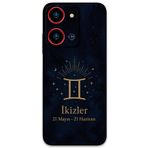 Gramaphone Reeder S19 Max Pro S Zoom ile Uyumlu İkizler Burcu Desenli Telefon Kılıfı + Ekran Koruyucu - 5770