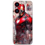 Gramaphone Reeder S19 Max Pro S Zoom ile Uyumlu İronman Desenli Telefon Kılıfı + Ekran Koruyucu - 5828