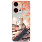 Gramaphone Reeder S19 Max Pro S Zoom ile Uyumlu Kedi Desenli Telefon Kılıfı + Ekran Koruyucu - 5784