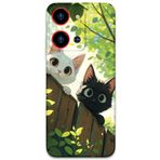 Gramaphone Reeder S19 Max Pro S Zoom ile Uyumlu Kedi Desenli Telefon Kılıfı + Ekran Koruyucu - 5785