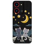 Gramaphone Reeder S19 Max Pro S Zoom ile Uyumlu Kedi Desenli Telefon Kılıfı + Ekran Koruyucu - 5809