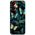 Gramaphone Reeder S19 Max Pro S Zoom ile Uyumlu Kelebek Desenli Telefon Kılıfı + Ekran Koruyucu - 5791