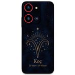 Gramaphone Reeder S19 Max Pro S Zoom ile Uyumlu Koç Burcu Desenli Telefon Kılıfı + Ekran Koruyucu - 5768
