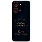 Gramaphone Reeder S19 Max Pro S Zoom ile Uyumlu Kova Burcu Desenli Telefon Kılıfı + Ekran Koruyucu - 5778