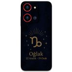 Gramaphone Reeder S19 Max Pro S Zoom ile Uyumlu Oğlak Burcu Desenli Telefon Kılıfı + Ekran Koruyucu - 5777