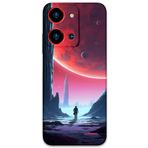 Gramaphone Reeder S19 Max Pro S Zoom ile Uyumlu Uzay Desenli Telefon Kılıfı + Ekran Koruyucu - 5860