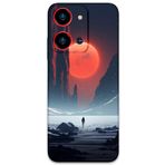 Gramaphone Reeder S19 Max Pro S Zoom ile Uyumlu Uzay Desenli Telefon Kılıfı + Ekran Koruyucu - 5861