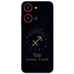 Gramaphone Reeder S19 Max Pro S Zoom ile Uyumlu Yay Burcu Desenli Telefon Kılıfı + Ekran Koruyucu - 5776