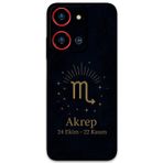 Gramaphone Reeder S19 Max Pro S Zoom Uyumlu Akrep Burcu Desenli Telefon Kılıfı + Ekran Koruyucu - 5775