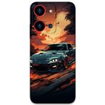 Gramaphone Reeder S19 Max Pro S Zoom Uyumlu Araba Desenli Telefon Kılıfı + Ekran Koruyucu - 5766