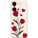 Gramaphone Reeder S19 Max Pro S Zoom Uyumlu Çiçek Desenli Telefon Kılıfı + Ekran Koruyucu - 5789
