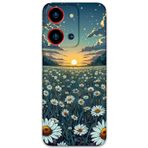 Gramaphone Reeder S19 Max Pro S Zoom Uyumlu Çiçek Desenli Telefon Kılıfı + Ekran Koruyucu - 5792