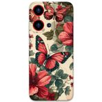 Gramaphone Reeder S19 Max Pro S Zoom Uyumlu Kelebek Desenli Telefon Kılıfı + Ekran Koruyucu - 5795