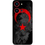 Gramaphone Reeder S19 Max Pro S Zoom Uyumlu Türk Bayrağı Desenli Telefon Kılıfı + Ekran Koruyucu - 5852