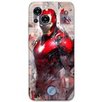 Gramaphone Reeder S23 Pro Max ile Uyumlu İronman Desenli Telefon Kılıfı + Ekran Koruyucu - 5828