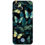 Gramaphone Reeder S23 Pro Max ile Uyumlu Kelebek Desenli Telefon Kılıfı + Ekran Koruyucu - 5791