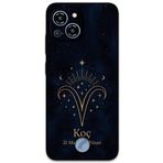 Gramaphone Reeder S23 Pro Max ile Uyumlu Koç Burcu Desenli Telefon Kılıfı + Ekran Koruyucu - 5768