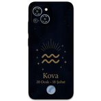 Gramaphone Reeder S23 Pro Max ile Uyumlu Kova Burcu Desenli Telefon Kılıfı + Ekran Koruyucu - 5778