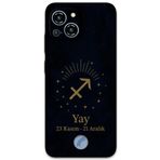Gramaphone Reeder S23 Pro Max ile Uyumlu Yay Burcu Desenli Telefon Kılıfı + Ekran Koruyucu - 5776