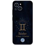Gramaphone Reeder S23 Pro Max Uyumlu İkizler Burcu Desenli Telefon Kılıfı + Ekran Koruyucu - 5770