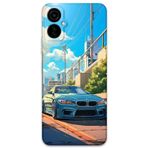 Gramaphone Tecno Camon 19 Neo Uyumlu Araba Desenli Telefon Kılıfı + Ekran Koruyucu - 5760