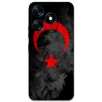 Gramaphone Tecno Spark 10C Uyumlu Türk Bayrağı Desenli Telefon Kılıfı + Ekran Koruyucu - 5852