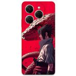 Gramaphone Tecno Spark 20 Pro ile Uyumlu Anime Desenli Telefon Kılıfı + Ekran Koruyucu - 5746