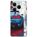 Gramaphone Tecno Spark 20 Pro ile Uyumlu Araba Desenli Telefon Kılıfı + Ekran Koruyucu - 5761