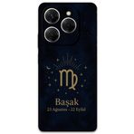 Gramaphone Tecno Spark 20 Pro ile Uyumlu Başak Burcu Desenli Telefon Kılıfı + Ekran Koruyucu - 5773