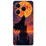 Gramaphone Tecno Spark 20 Pro ile Uyumlu Batman Desenli Telefon Kılıfı + Ekran Koruyucu - 5829