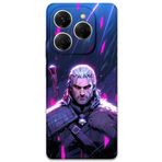 Gramaphone Tecno Spark 20 Pro ile Uyumlu Geralt Desenli Telefon Kılıfı + Ekran Koruyucu - 5826