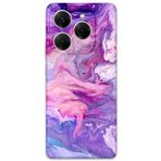 Gramaphone Tecno Spark 20 Pro ile Uyumlu Mermer Desenli Telefon Kılıfı + Ekran Koruyucu - 5813