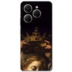 Gramaphone Tecno Spark 20 Pro ile Uyumlu Retro Desenli Telefon Kılıfı + Ekran Koruyucu - 5833