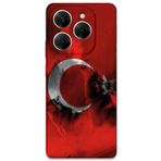 Gramaphone Tecno Spark 20 Pro ile Uyumlu Türk Bayrağı Desenli Telefon Kılıfı + Ekran Koruyucu - 5854