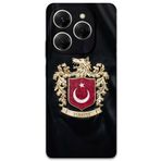 Gramaphone Tecno Spark 20 Pro ile Uyumlu Türk Desenli Telefon Kılıfı + Ekran Koruyucu - 5855