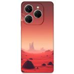 Gramaphone Tecno Spark 20 Pro ile Uyumlu Uzay Desenli Telefon Kılıfı + Ekran Koruyucu - 5859