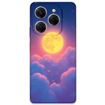 Gramaphone Tecno Spark 20 Pro ile Uyumlu Uzay Desenli Telefon Kılıfı + Ekran Koruyucu - 5869