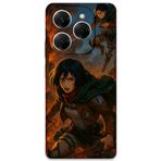 Gramaphone Tecno Spark 20 Pro Uyumlu Anime Desenli Telefon Kılıfı + Ekran Koruyucu - 5744