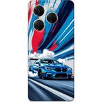 Gramaphone Tecno Spark 20 Pro Uyumlu Araba Desenli Telefon Kılıfı + Ekran Koruyucu - 5762
