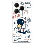 Gramaphone Tecno Spark 20 Pro Uyumlu Astronot Desenli Telefon Kılıfı + Ekran Koruyucu - 5858