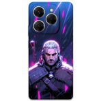 Gramaphone Tecno Spark 20 Pro Uyumlu Geralt Desenli Telefon Kılıfı + Ekran Koruyucu - 5826