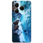Gramaphone Tecno Spark 20 Pro Uyumlu Mermer Desenli Telefon Kılıfı + Ekran Koruyucu - 5810