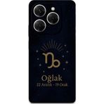 Gramaphone Tecno Spark 20 Pro Uyumlu Oğlak Burcu Desenli Telefon Kılıfı + Ekran Koruyucu - 5777