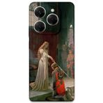 Gramaphone Tecno Spark 20 Pro Uyumlu Retro Desenli Telefon Kılıfı + Ekran Koruyucu - 5835