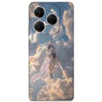 Gramaphone Tecno Spark 20 Pro Uyumlu Retro Desenli Telefon Kılıfı + Ekran Koruyucu - 5841
