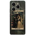 Gramaphone Tecno Spark 20 Pro Uyumlu Retro Desenli Telefon Kılıfı + Ekran Koruyucu - 5846