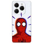 Gramaphone Tecno Spark 20 Pro Uyumlu Spiderman Desenli Telefon Kılıfı + Ekran Koruyucu - 5830
